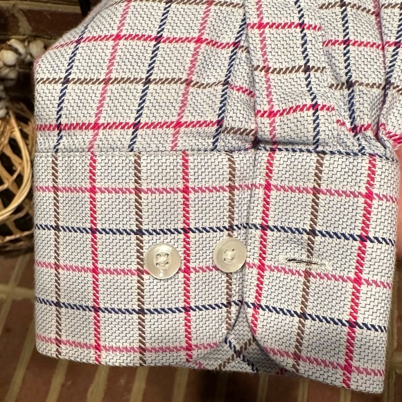 Men’s Tattersall Dress Shirt, Size 16 32/33 - Picture 7 of 8